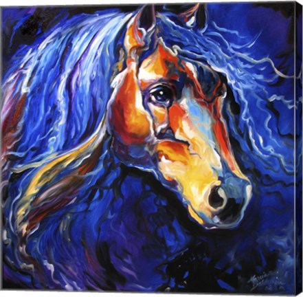 Framed Friesian Night Print