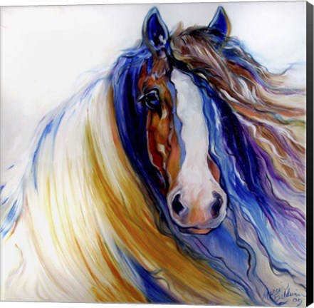 Framed Gypsy Vanner Rouge Print