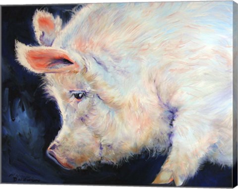 Framed My Pink Pig Print