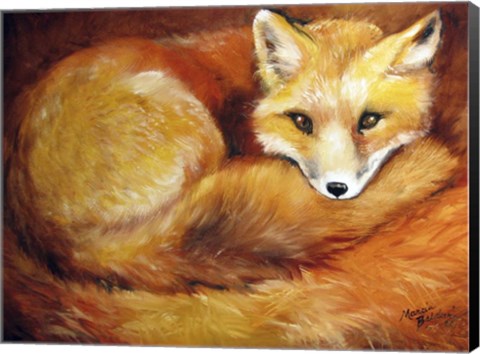 Framed Red Fox Den Print