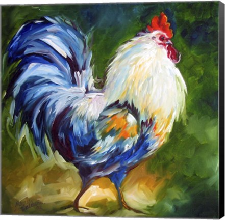 Framed Rooster Walk Print