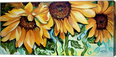 Framed Sunflower Dance Print