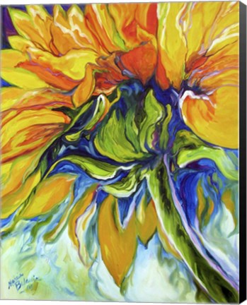 Framed Sunflower In July Print