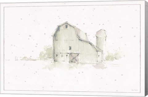 Framed Farm Friends XIV Barn Neutral Print