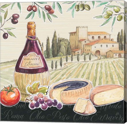 Framed Tuscan Flavor II Print