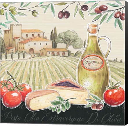 Framed Tuscan Flavor III Print