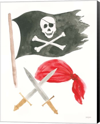 Framed Pirates II on White Print