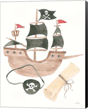 Framed Pirates IV on White Print