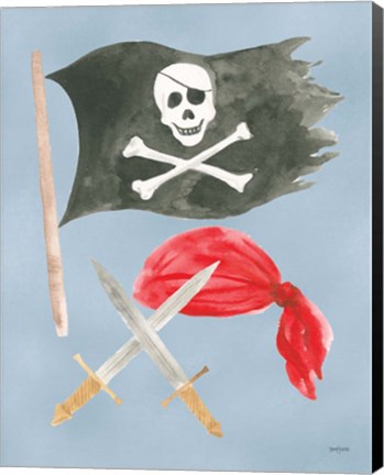 Framed Pirates II Print