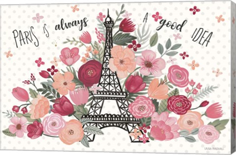 Framed Paris is Blooming I Print