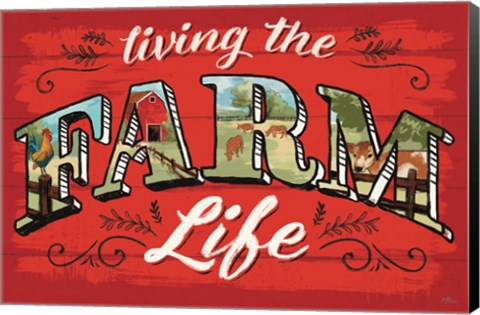 Framed Farm Life V Print