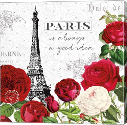 Framed Rouge Paris II Print