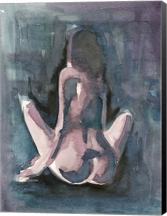 Framed Watercolour Nude 3 Print