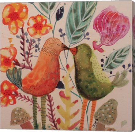 Framed Le Baiser Print