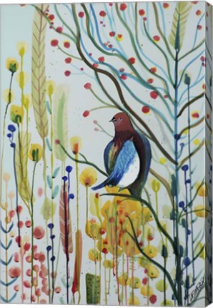 Framed Sous Les Branches Print