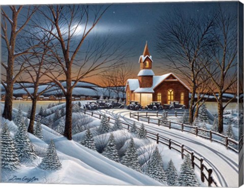 Framed Evening Service Print