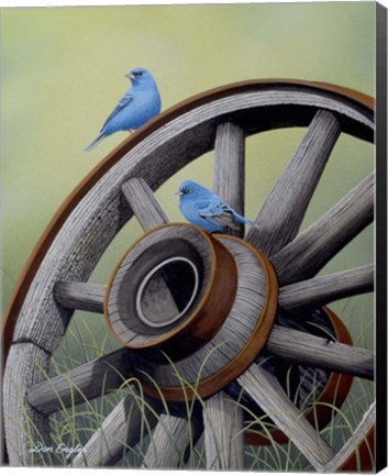 Framed Simply Blue Print