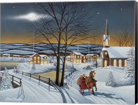 Framed Winter in the Country Print