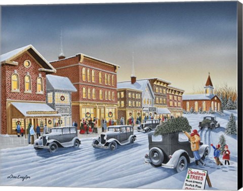 Framed Old Fashion Christmas Print