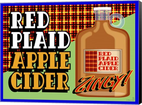 Framed Apple Cider Crate Label Print