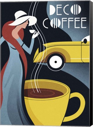 Framed Art Deco Coffee Print