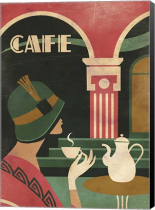 Framed Art Deco Cafe Print