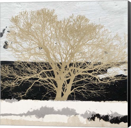 Framed Golden Tree (detail) Print