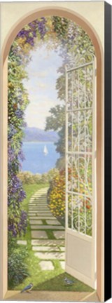 Framed Giardino sul Lago Print