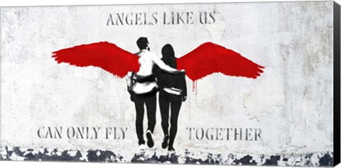 Framed Angels Like Us Print