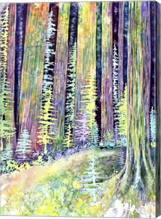 Framed Redwoods Road Trip Print