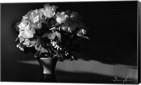 Framed Flowers In Light Print