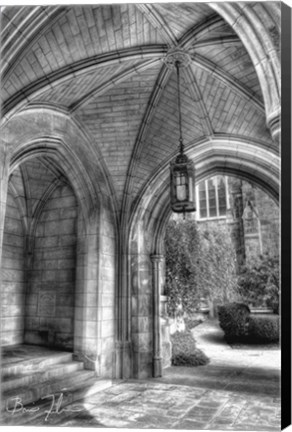 Framed Under The Bell Tower Print