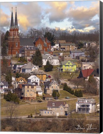 Framed Hillside Homes Print