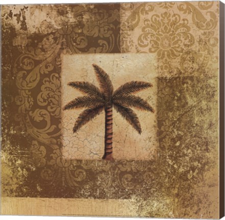Framed Antiqued Palm Print