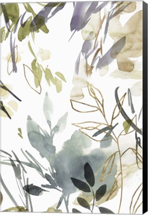 Framed Flourishing Green II Print