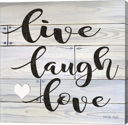 Framed Live, Laugh, Love Print