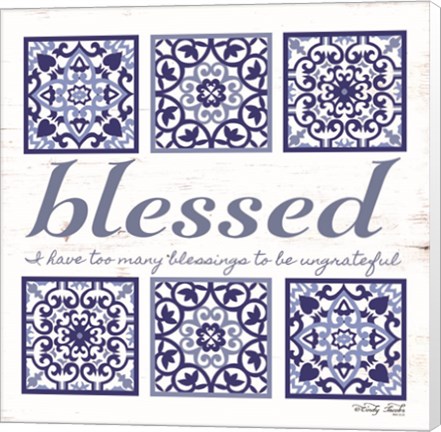 Framed Blessed Tile Print