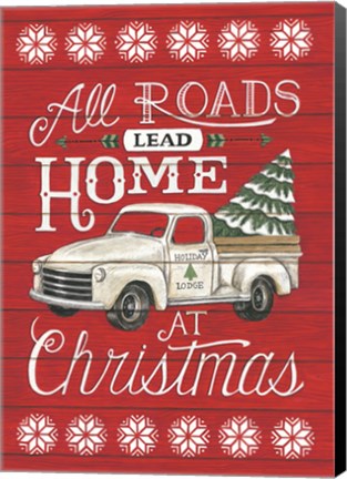 Framed All Roads Lead Home Print