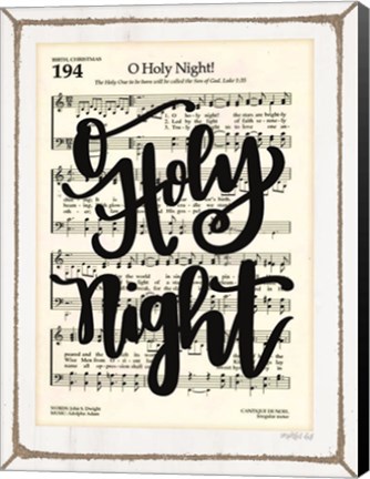 Framed O Holy Night Print