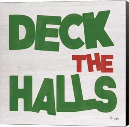 Framed JAXN136 - Deck the Halls Print