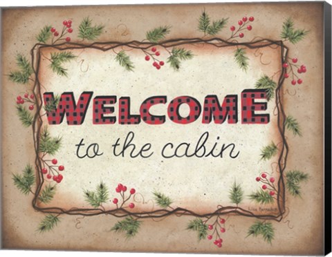 Framed Welcome to the Cabin Print