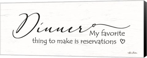 Framed Dinner Reservations Print