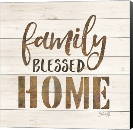 Framed Family Blessed Home Print