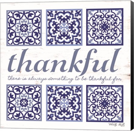 Framed Thankful Tile Print