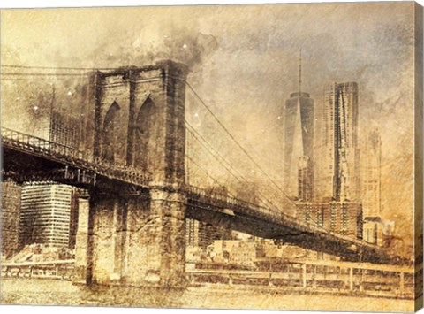 Framed City Skyline Print