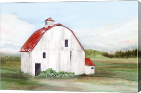 Framed Red Barn I Print