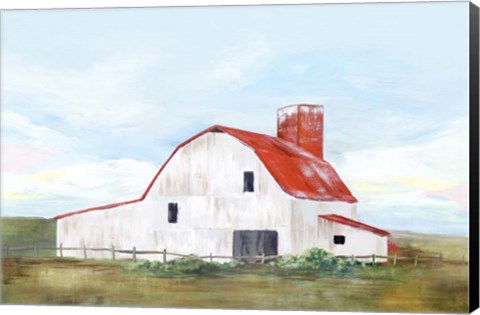 Framed Red Barn II Print