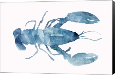 Framed Blue Lobster Print