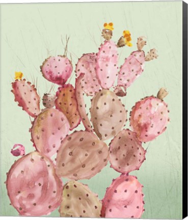 Framed Pink Cacti Print