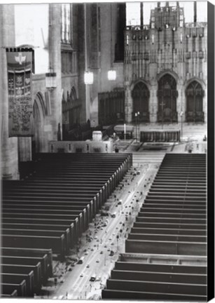 Framed Church Aisle Print